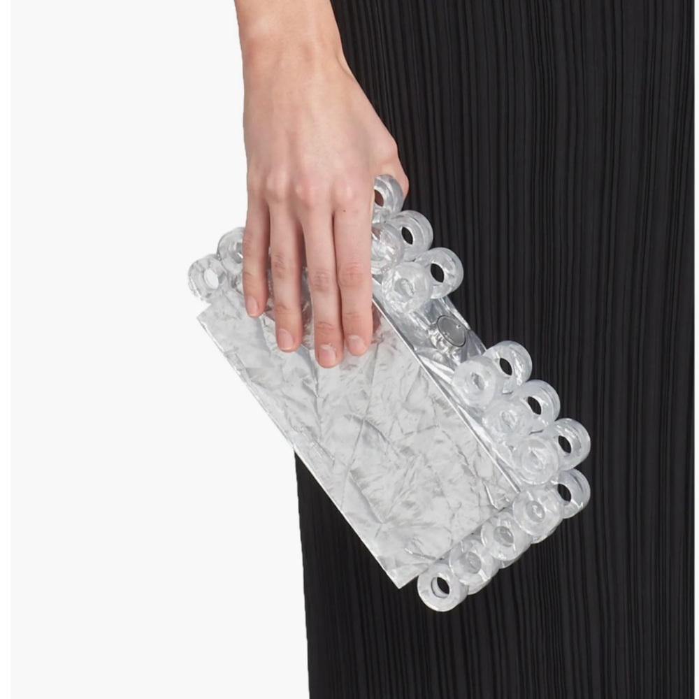 Cult Gaia Harlow Clutch Bag in Sliver - Picture 4 of 10